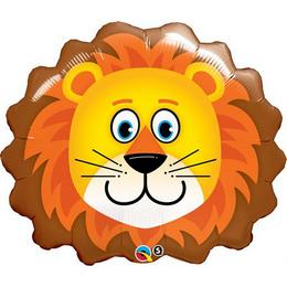 Fóliový balón - hlava leva, Lovable Lion, 74 cm