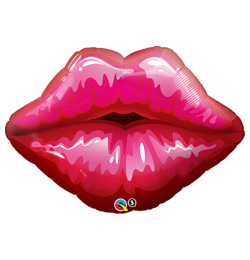 30 inch Big Red Kissey Lips - Červené ústa Super Shape fóliový balón