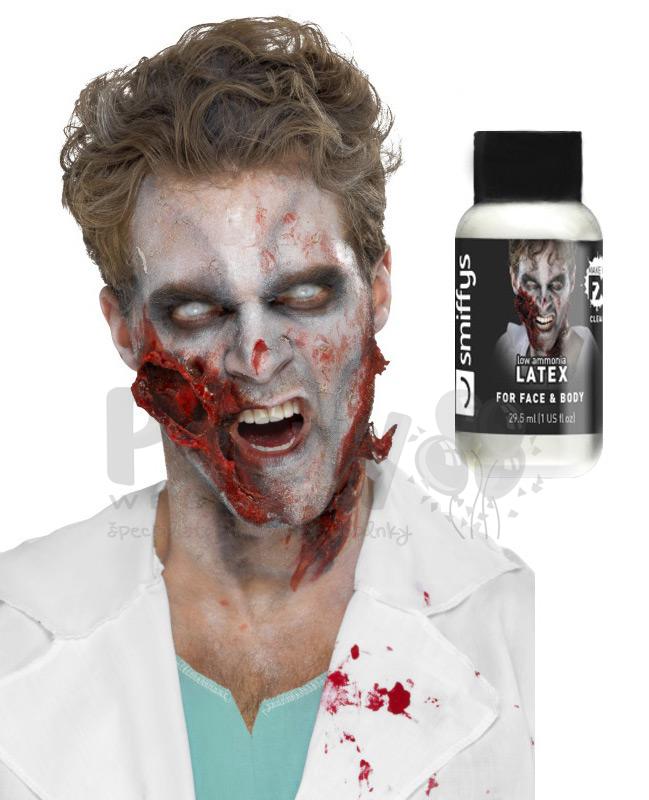 Zombie tekutý latex - biely, 28 ml