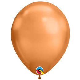 Medené (Chrome) okrúhle gumené (latexové) balóny, 28 cm, 100 ks