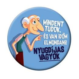 odznak po maďarsky Mindent Tudok és van.... Nyugdíjas