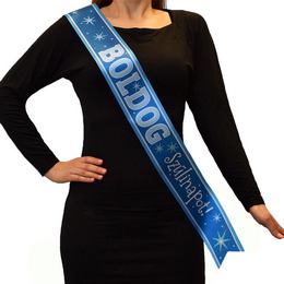 Modrá šerpa s maďarským nápisom Boldog Szülinapot