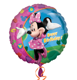 18 inch Minnie Happy Birthday - narodeninový fóliový balón