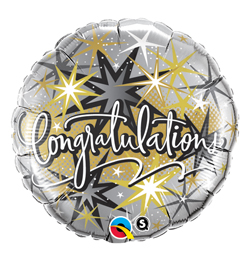 18 inch Congratulations Elegant - Gratulujeme fóliový balón