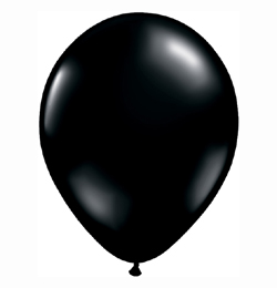 11 inch čierny módny latexový balón (100 ks/bal)