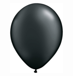 11 inch čierny perleťový latexový balón (100 ks/bal)