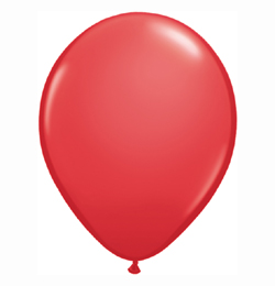 11 inch červený štandardný latexový balón (100 ks/bal)
