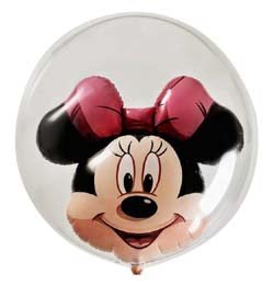 24 inch Disney Minnie Mouse Double Bubble balón