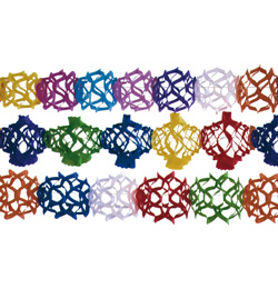 Farebná sieťová girlanda - 4 m