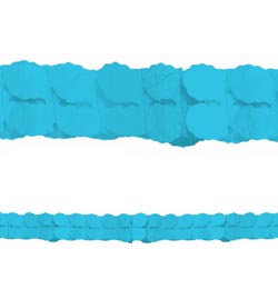 Papierová girlanda modrá - 3,6 m
