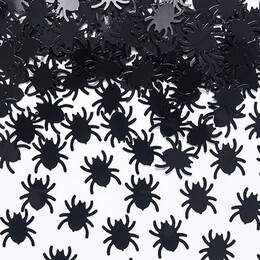 Party konfety čierne pavúky na Halloween 15g