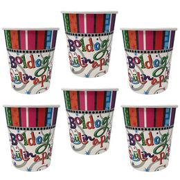 Party poháre Radiant maďarským nápisom Boldog Szülinapot - 250 ml, 6 ks