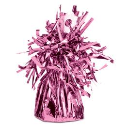 Ružové závažie na balóny so strapcami - 170 g