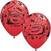 11 inch balón Autá - Lightning McQueen and Mater red (6 ks/bal)