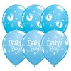 11 inch Baby Boy Footprints & Hearts latexové balóny 25 kusov /balík