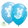 11 inch balón Baby Mickey Stars Pale Blue & Robins Egg Blue (25 ks/bal)