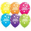 11 inch Big Polka Dots  latexové balóny Všetko najlepšie 6ks/balenie