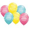 11 inch Birthday Pennants and Dots narodeninové balóny (25 ks/balenie)