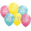 11 inch farebné narodeninové latexové balóny 6ks/bal