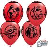 Balón - Marvel´s Avengers, Pomstitelia, červený, 28 cm, 6 ks