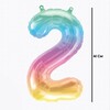 16 inch Ombre Mini Shape fóliový balón číslo 2, 41cm