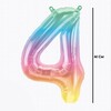 16 inch Ombre Mini Shape fóliový balón číslo 4 , 41cm