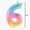 16 inch Ombre Mini Shape fóliový balón číslo 6 , 41cm