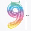 16 inch Ombre Mini Shape fóliový balón číslo 9 , 41cm