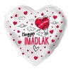 17 inch fóliový balón tvar srdca s nápisom - Nagyon Imádlak!