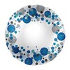 17 inch modrý bodkovaný popisovateľný fóliový balón