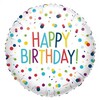 18 inch Confetti Birthday narodeninový fóliový balón