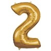 33 inch Super Shape Fóliový balón zlaté číslo 2 - 83cm