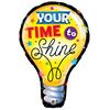 40 inch Your Time To Shine Super Shape - fóliový balón na rozlúčku so školou