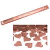 Konfetové delo vystreľujúce rosegold srdiečka, 60 cm