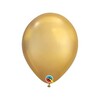7 inch Zlaté (Chrome) okrúhle gumené (latexové) balóny, 18 cm,100 ks