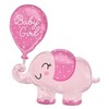 Baby Girl Elephant Super Shape Fóliový balón 78cm