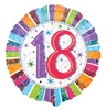 18 inch Radiant Birthday 18 - narodeninový fóliový balón