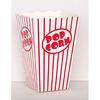 Vrecúško na Popcorn - čierno-biele, pásikavé, 10 ks