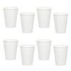 Bright White - biele papierové party poháre - 270 ml, 8 ks