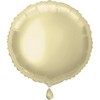 18 inch bielo-zlatý okrúhly fóliový balón