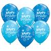 Birthday Sparkle Dark Blue & Robins Egg Blue narodeninové balóny (25 ks/balenie)