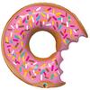 Bit Donut & Sprinkles - Super Shape fóliový balón v tvare jahodovej šišky Donut