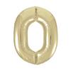 Bledo-zlatý fóliový balón Super Shape číslo 0, 34 inch