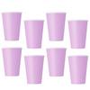 Bledofialové papierové party poháre - 250 ml, 8 ks