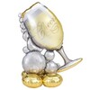 Bubbly Wine Glass Airloonz fóliový balón na vzduch