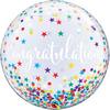 22 inch Congratulations Confetti Stars - bubble balón z hviezdami