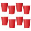 Ruby Red  - červené papierové party poháre - 270 ml, 8 ks