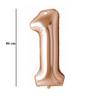 Champagne zlatý fóliový balón číslo 1, 86 cm 