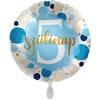 17 inch fóliový chlapčenský balón s nápisom  5. Szülinap 