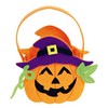 Detská flísová taštička na Halloween s tekvicovým motívom 